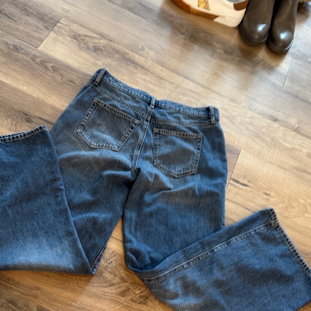 LOFT Women's Blue Flare Jeans
